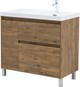 AQUANET Тумба с раковиной Nova Lite 2.0 90 R напольная цв. дуб рустикальный AQUANET-365930