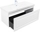 AQUANET Тумба с раковиной Агата 110 1 ящ. цв. белый сатин AQUANET-365940