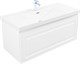 AQUANET Тумба с раковиной Агата 110 1 ящ. цв. белый сатин AQUANET-365940