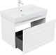 AQUANET Тумба с раковиной Агата 75 1 ящ. цв. белый сатин AQUANET-348186