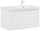 AQUANET Тумба с раковиной Агата 90 R 1 ящ. цв. белый сатин AQUANET-365936