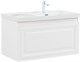 AQUANET Тумба с раковиной Агата 90 R 1 ящ. цв. белый сатин AQUANET-365936