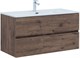 AQUANET Тумба с раковиной Алвита new 100 2 ящ. цв.дуб веллингтон табак AQUANET-335684
