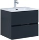 AQUANET Тумба с раковиной Алвита new 120 4 ящ. цв. антрацит AQUANET-306297
