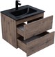 AQUANET Тумба с раковиной Алвита new 60 2 ящ. цв.дуб веллингтон табак AQUANET-335685