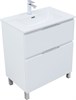 AQUANET Тумба с раковиной Алвита new 70 (Flash) напольная 2 ящ. цв. белый матовый AQUANET-345687