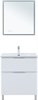 AQUANET Тумба с раковиной Алвита new 70 (Flat) напольная 2 ящ. цв. белый матовый AQUANET-345677