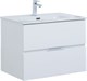 AQUANET Тумба с раковиной Алвита new 70 2 ящ. цв.белый матовый AQUANET-306154