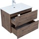 AQUANET Тумба с раковиной Алвита new 70 2 ящ. цв.дуб веллингтон табак AQUANET-335686