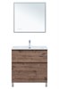 AQUANET Тумба с раковиной Алвита new 80 (Flat) напольная 2 ящ. цв.дуб веллингтон табак AQUANET-345680