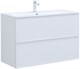 AQUANET Тумба с раковиной Арт 100 цв.белый матовый AQUANET-323564