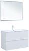 AQUANET Тумба с раковиной Арт 100 цв.белый матовый AQUANET-323564