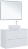 AQUANET Тумба с раковиной Арт 100 цв.белый матовый AQUANET-323564