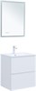 AQUANET Тумба с раковиной Арт 60 цв.белый матовый AQUANET-323567