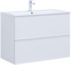 AQUANET Тумба с раковиной Арт 90 цв.белый матовый AQUANET-323573