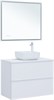 AQUANET Тумба с раковиной Арт 90 цв.белый матовый AQUANET-323573