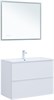 AQUANET Тумба с раковиной Арт 90 цв.белый матовый AQUANET-323573
