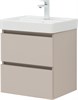 AQUANET Тумба с раковиной Вега 2.0 50 бежевый AQUANET-367323