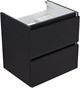 AQUANET Тумба с раковиной Вега 2.0 50 черный AQUANET-367324