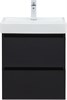 AQUANET Тумба с раковиной Вега 2.0 50 черный AQUANET-367324