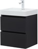 AQUANET Тумба с раковиной Вега 2.0 50 черный AQUANET-367324