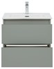 AQUANET Тумба с раковиной Вега 2.0 60 2 ящ. цв.мисти грин (раковина Flat) AQUANET-344771