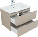 AQUANET Тумба с раковиной Вега 2.0 70 2 ящ. цв.бежевый (раковина Ирис) AQUANET-344755