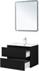 AQUANET Тумба с раковиной Вега 2.0 70 2 ящ. цв.черный (раковина Flat) AQUANET-344766