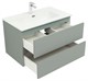 AQUANET Тумба с раковиной Вега 2.0 80 2 ящ. цв.мисти грин (раковина Flat) AQUANET-344769