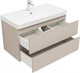 AQUANET Тумба с раковиной Вега 2.0 90 2 ящ. цв.бежевый (раковина Ирис) AQUANET-344753