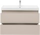 AQUANET Тумба с раковиной Вега 2.0 90 2 ящ. цв.бежевый (раковина Ирис) AQUANET-344753