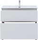 AQUANET Тумба с раковиной Вега 90 (Flat) напольная 2 ящ. цв. белый глянец AQUANET-345383