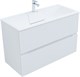 AQUANET Тумба с раковиной Джейн 100 цв.белый матовый (раковина Фортуна) AQUANET-332527