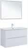AQUANET Тумба с раковиной Джейн 100 цв.белый матовый (раковина Фортуна) AQUANET-332527