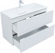 AQUANET Тумба с раковиной Джейн 100 цв.белый матовый (раковина Фортуна) AQUANET-332527