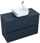 AQUANET Тумба с раковиной Джейн 100 цв.маренго (раковина Фортуна) AQUANET-332522
