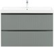 AQUANET Тумба с раковиной Джейн 100 цв.мисти грин (раковина Flat) AQUANET-332532