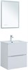 AQUANET Тумба с раковиной Джейн 60 цв.белый матовый (раковина Фортуна) AQUANET-332531