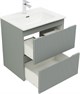 AQUANET Тумба с раковиной Джейн 60 цв.мисти грин (раковина Flat) AQUANET-332536