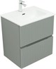 AQUANET Тумба с раковиной Джейн 60 цв.мисти грин (раковина Фортуна) AQUANET-332521