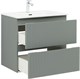AQUANET Тумба с раковиной Джейн 70 цв.мисти грин (раковина Flat) AQUANET-332535