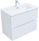 AQUANET Тумба с раковиной Джейн 80 цв.белый матовый (раковина Фортуна) AQUANET-332529