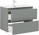 AQUANET Тумба с раковиной Джейн 80 цв.мисти грин (раковина Flat) AQUANET-332534
