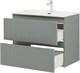 AQUANET Тумба с раковиной Джейн 80 цв.мисти грин (раковина Flat) AQUANET-332534