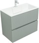 AQUANET Тумба с раковиной Джейн 80 цв.мисти грин (раковина Фортуна) AQUANET-332519