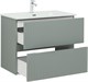 AQUANET Тумба с раковиной Джейн 80 цв.мисти грин (раковина Фортуна) AQUANET-332519