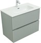 AQUANET Тумба с раковиной Джейн 80 цв.мисти грин (раковина Фортуна) AQUANET-332519