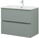 AQUANET Тумба с раковиной Джейн 80 цв.мисти грин (раковина Фортуна) AQUANET-332519