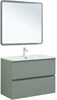 AQUANET Тумба с раковиной Джейн 90 цв.мисти грин (раковина Фортуна) AQUANET-332518