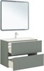 AQUANET Тумба с раковиной Джейн 90 цв.мисти грин (раковина Фортуна) AQUANET-332518
